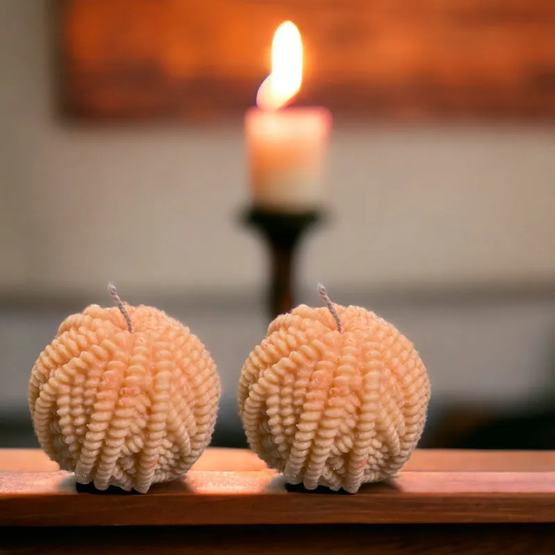 Fur Ball Orange Scented Candle - Set Of Two media 3