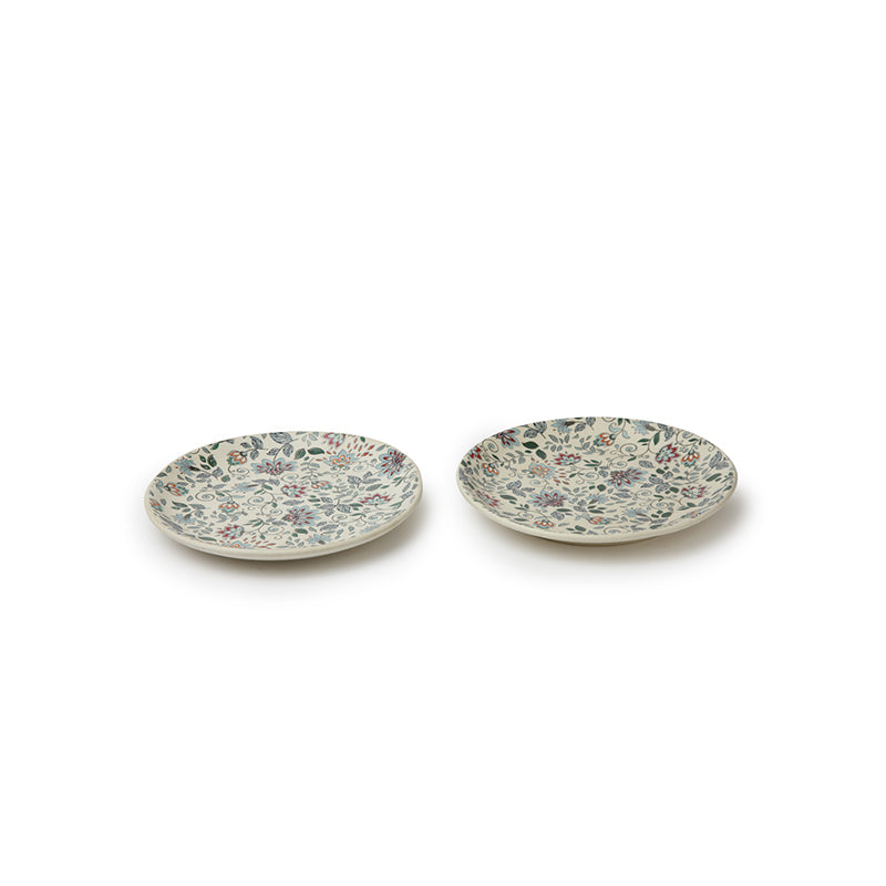 Exora Floral Quarter Plate - Set Of Two media 4