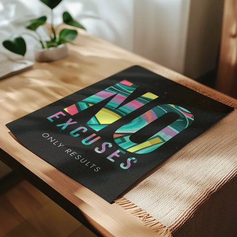 No Excuses Vibes Wall Poster media 4