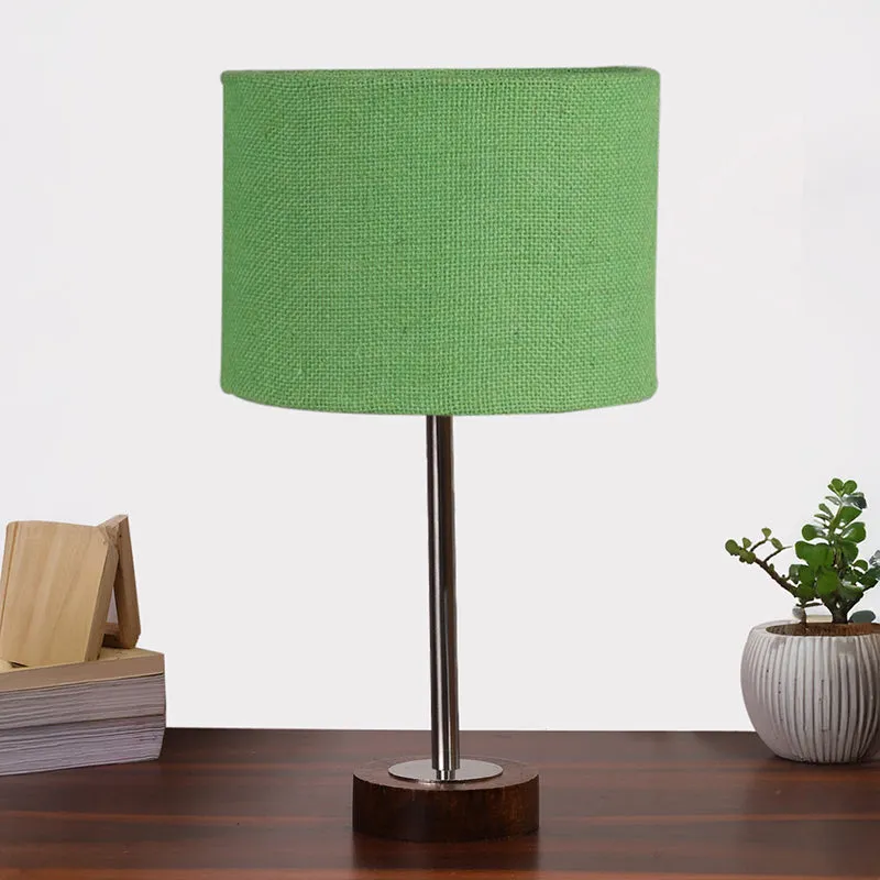 Sienna I Rodin Wooden Table Lamp - Green,Silver,Brown media 3
