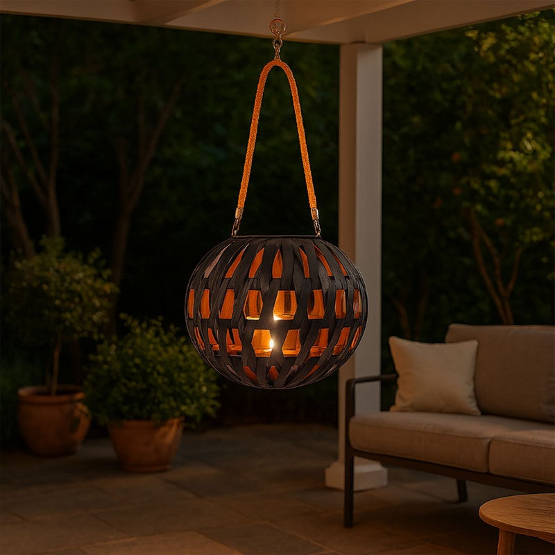 WeaveNest Bamboo Tea Light Candle Holder