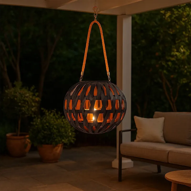 WeaveNest Bamboo Tea Light Candle Holder media 1