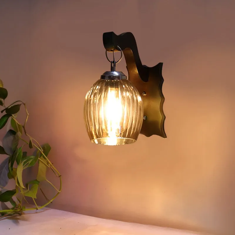Vintage Glow Arched Glass Wall Lamp media 5