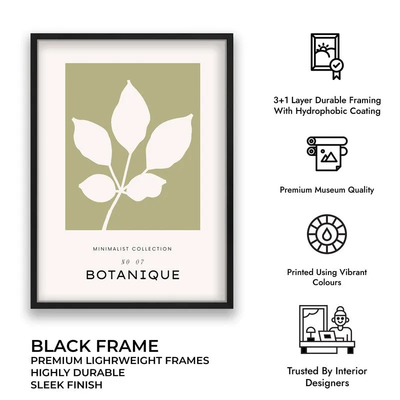 Serene Stem Canvas Wall Painting With Black Frame media 9