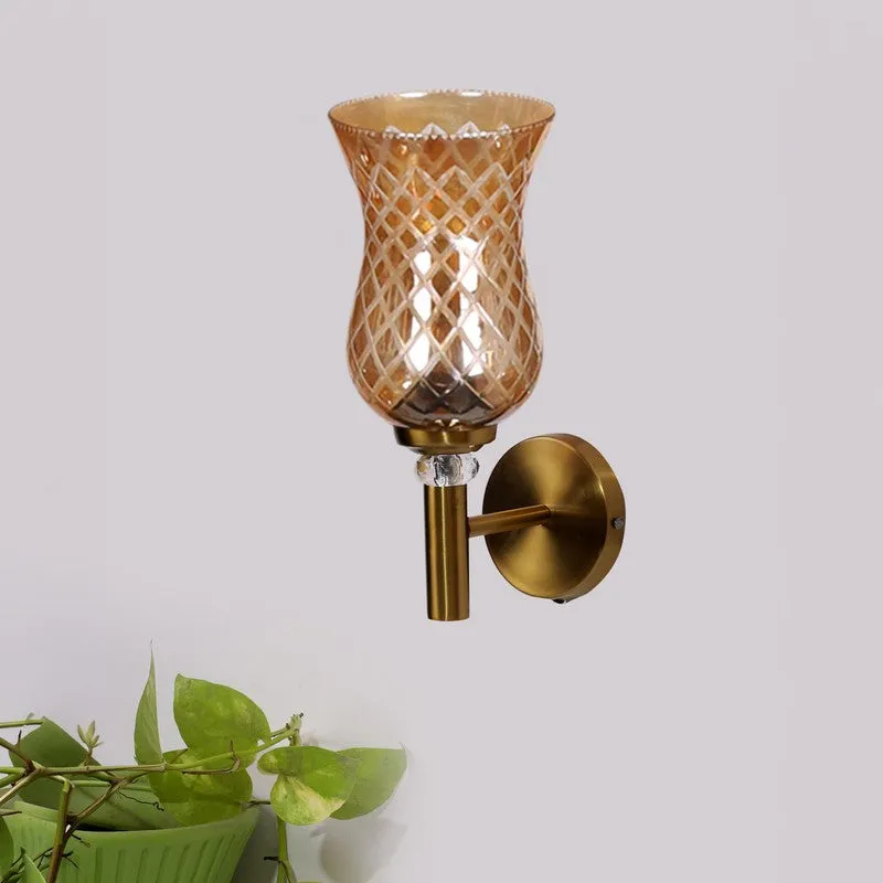 Golden Shine Glass Wall Lamp media 3