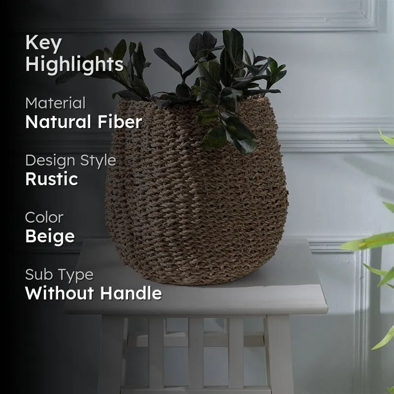 Wolfe Natural Fiber Storage Basket media 2