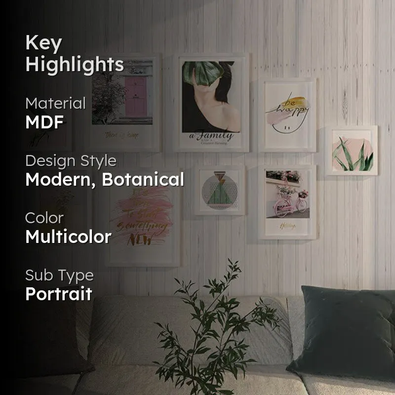Minimalist Framed Wall Art - Set Of Nine media 2