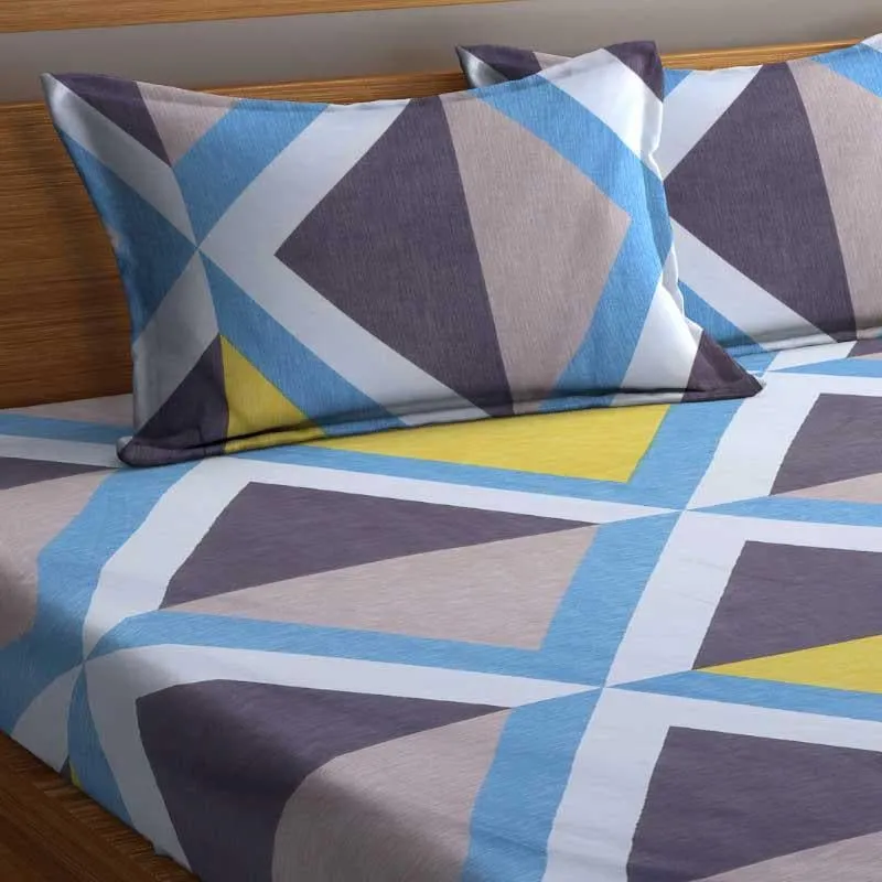 Alida Printed Microfiber Bedsheet - 130 GSM media 4