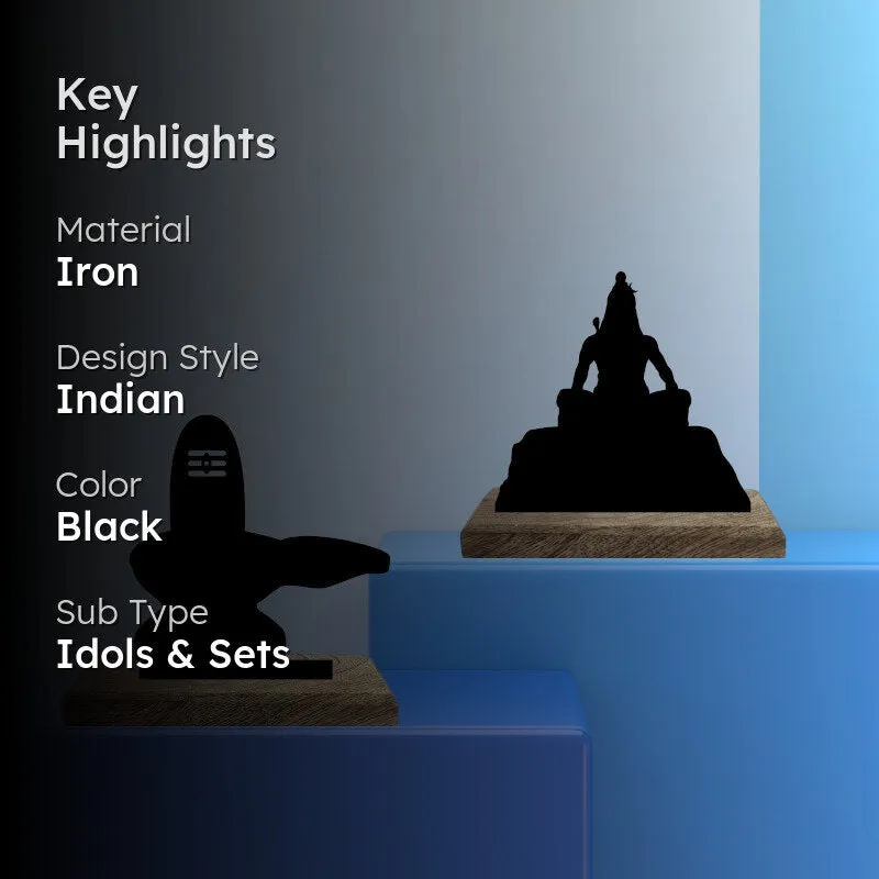 Har Har Mahadeva Showpiece - Set Of Two media 2