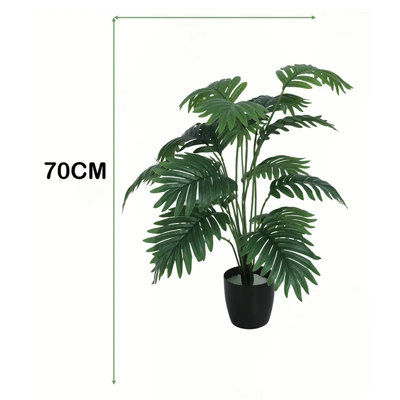 Leafire Artificial Palm With Black Plastic Pot - 2.5 Feet media 6