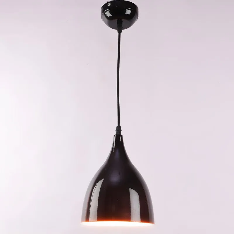 Matte Black Iron Ceiling Lamp media 3