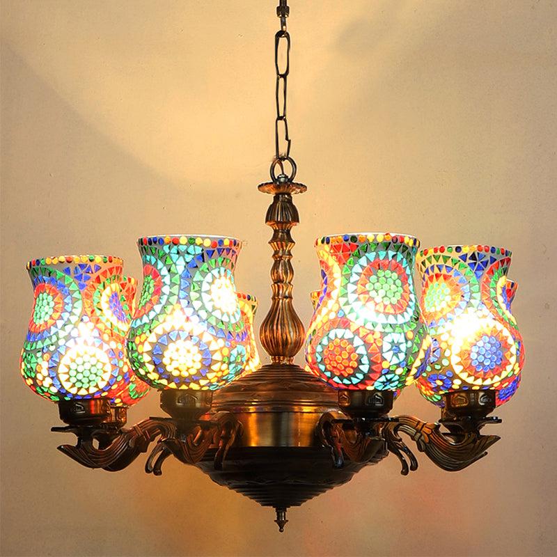 Zava Vilona Mosaic Golden Antique Ceiling Lamp