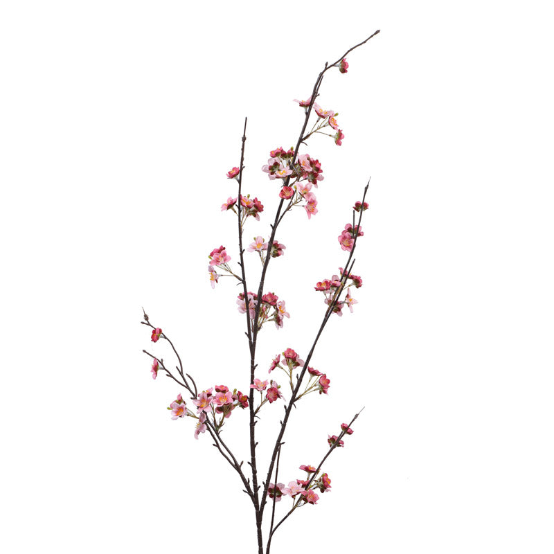 Artificial Realistic Cherry Blossom Stick - Pink media 4