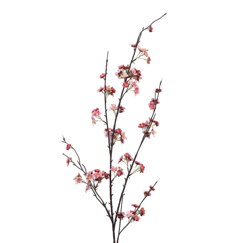 Artificial Realistic Cherry Blossom Stick - Pink media 4