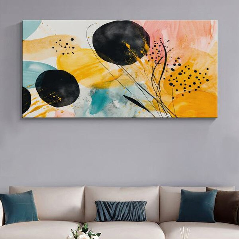 Lively Round Wall Painting