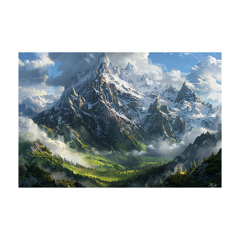 Alpine Majesty Canvas Wall Painting media 3