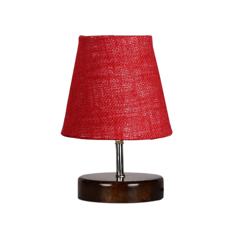 Mita Jute Table Lamp - Maroon,Brown media 4