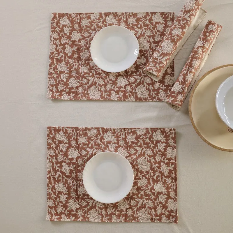 Rustic Indian Canvas Table Mats - Set Of Six media 5