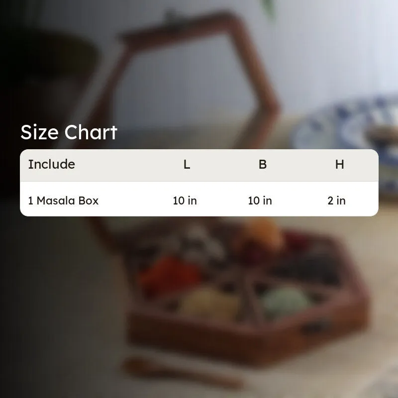 Hexa Wooden Spice Box media 7