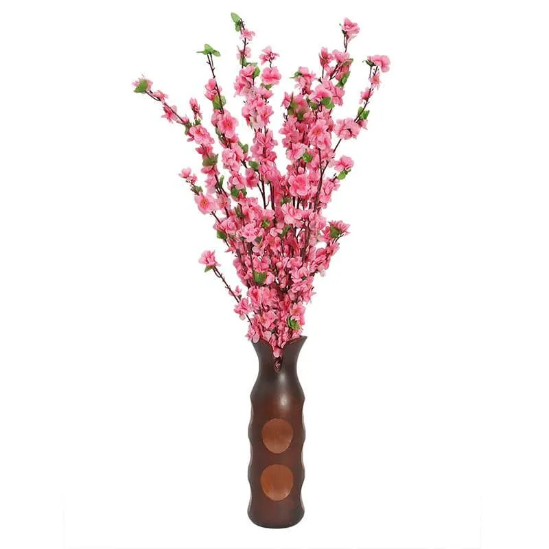 Faux Cherry Blossom Floral Bunch (Pink) - Set oF Six media 3