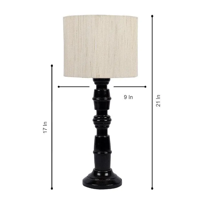 Sorar Baxter Fabric Table Lamp - White,Black media 6
