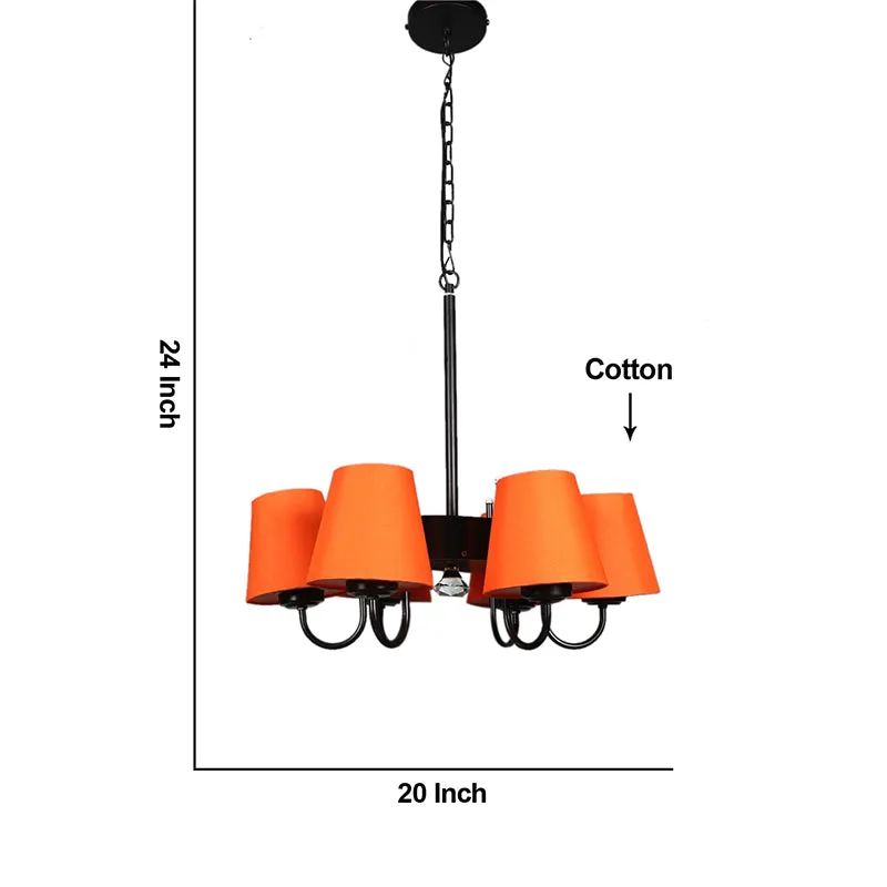 Viya Conical Ceiling Lamp - Orange media 5