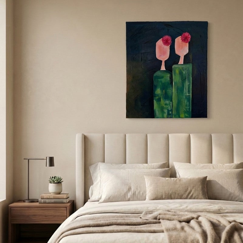Tranquil Stroke Handmade Canvas Wall Painting media 3