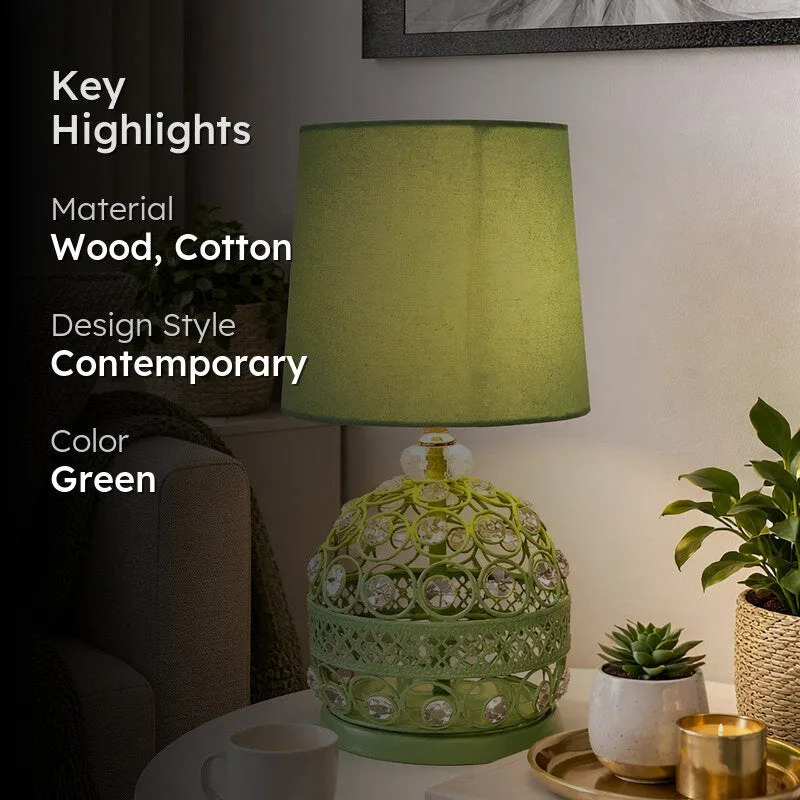 DomeNest Metal Table Lamp - Green media 2