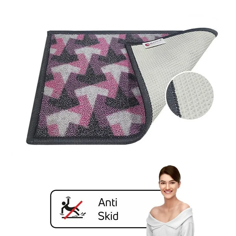 Niro Geometric Nylon Door Mats - Purple,Pink media 7