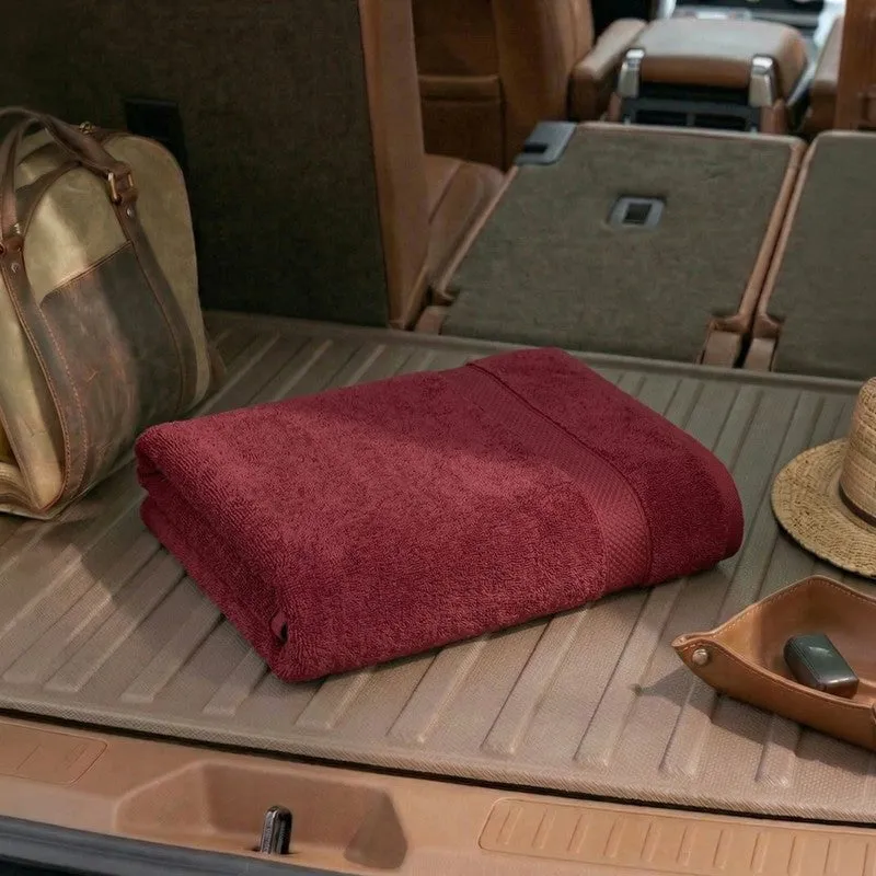 Monte Carlo Dry Nest Pure Cotton Bath Towel - Maroon media 3