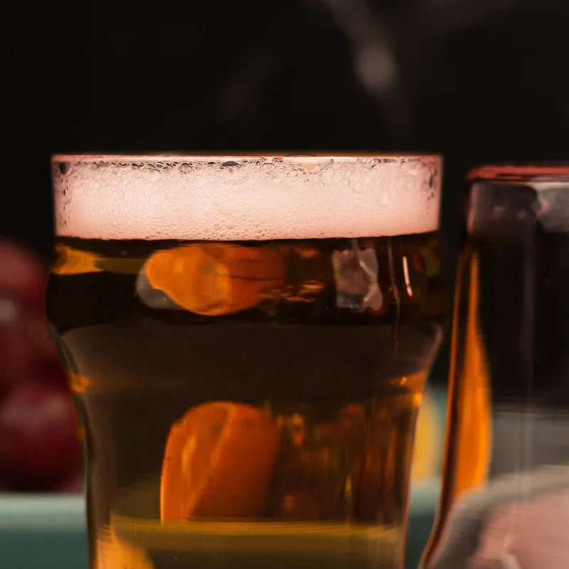 Golden Vintage Pint Drinking Glass(290 mL) - Set Of Two media 3