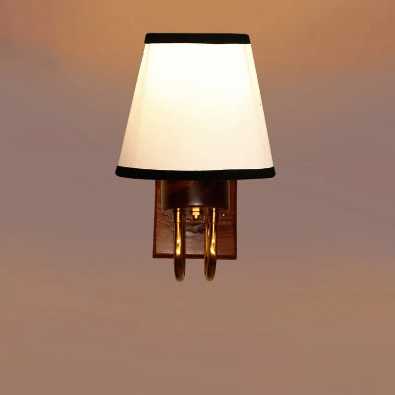 Gilded Arch Decorative Cotton Wall Lamp - White media 6