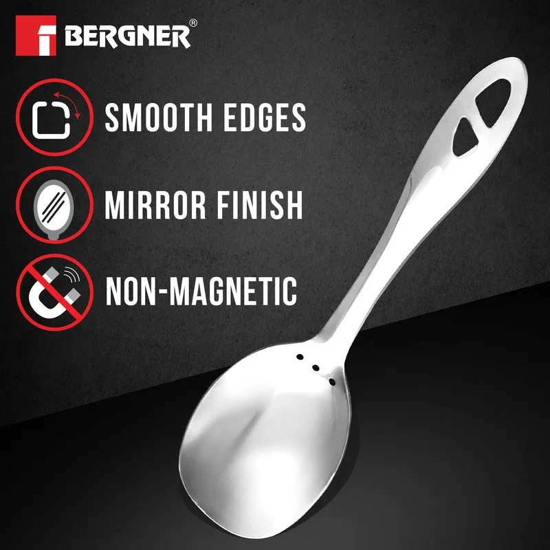 Solid Stainless Steel Serving Spoon - 26 CM media 6