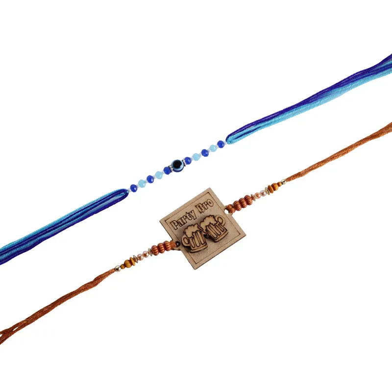 Party Bro Rakhi with Roli Chawal - Three Piece Set media 5