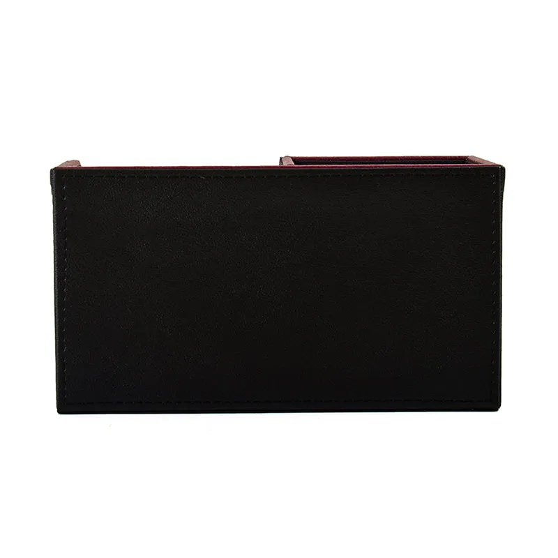 Tisca Faux Leather Desk Organizer - Black media 8