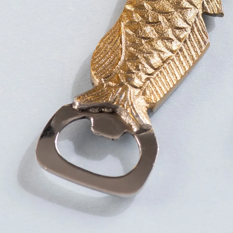 Fin & Twist Stainless Steel Bottle Opener - Gold media 6