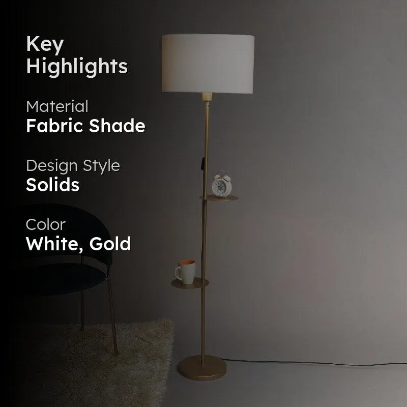 Davina Dawn Floor Lamp With Shelf media 2