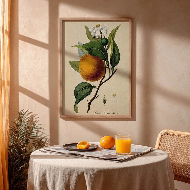 Tropical Zest Archival Canvas Wall Art - Brown media 5