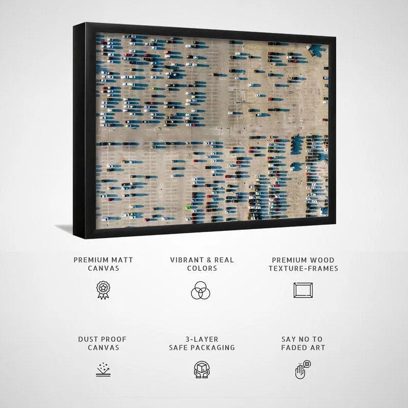 Punch Card Canvas Wall Painting - Black Frame media 5