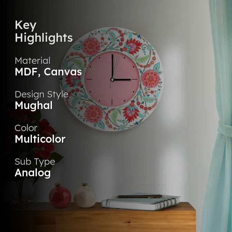 Chadreya Bloom Handpainted Wall Clock media 2