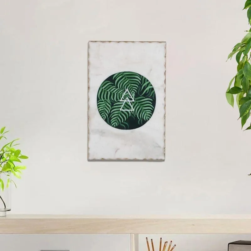 Tranquil Treat Hand Painted Marble Wall Accent media 1