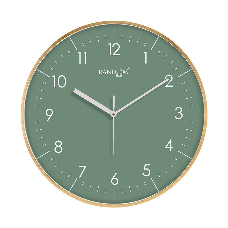 Benot Gold Analog Wall Clock - Green media 3