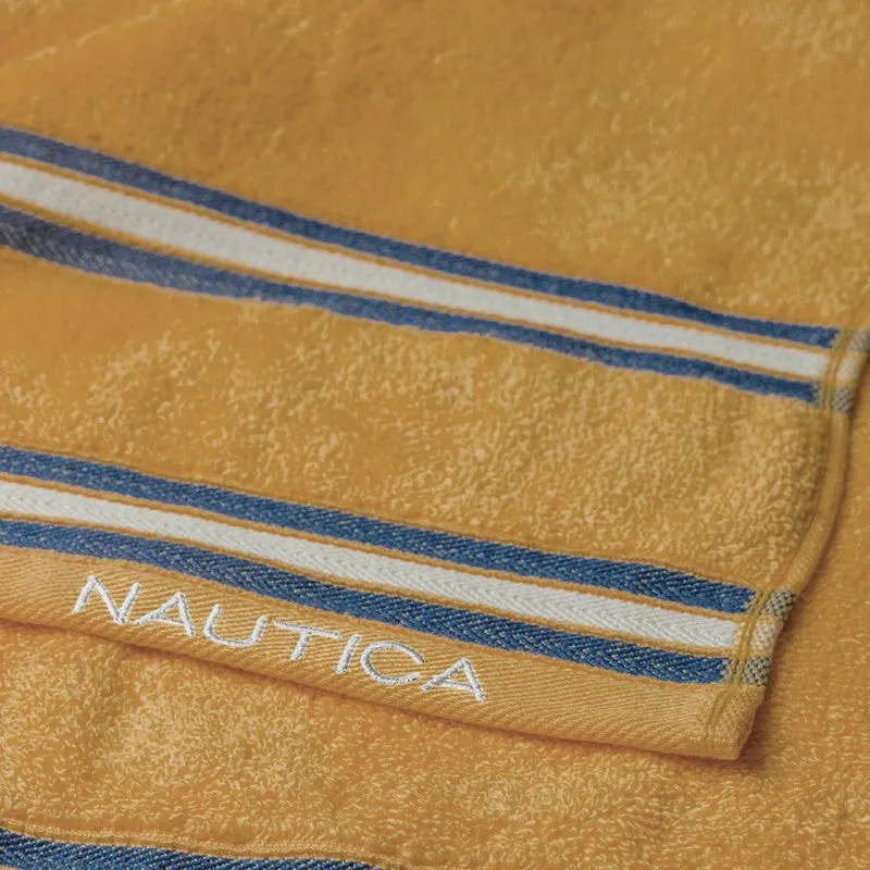 Nautica Dove Dual Down Cotton Hand Towel (Blue & Yellow) - Set Of Four media 6