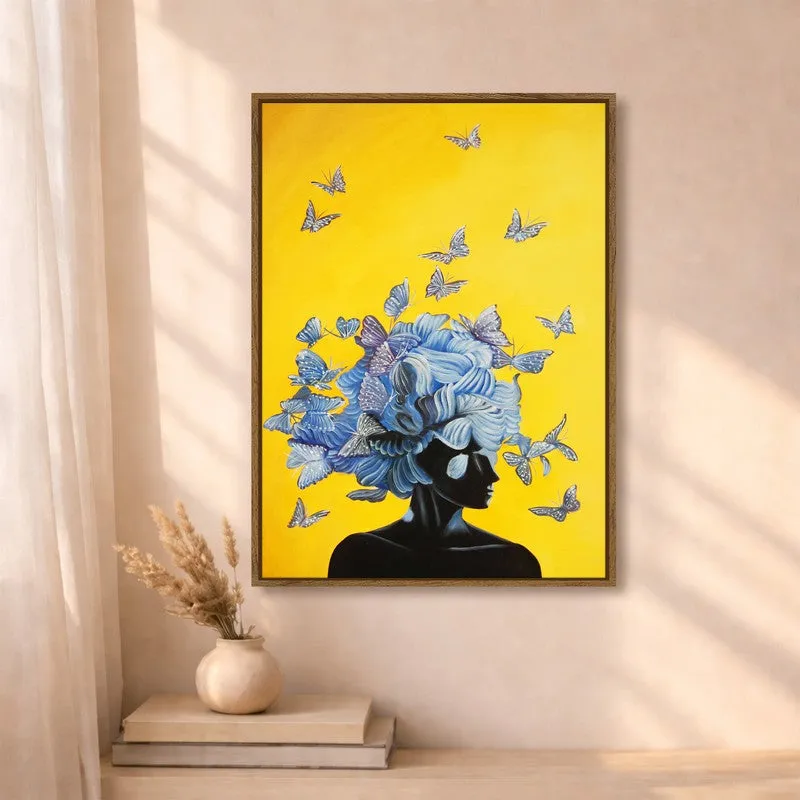 Wings of Her Canvas Wall Art With Frame media 4