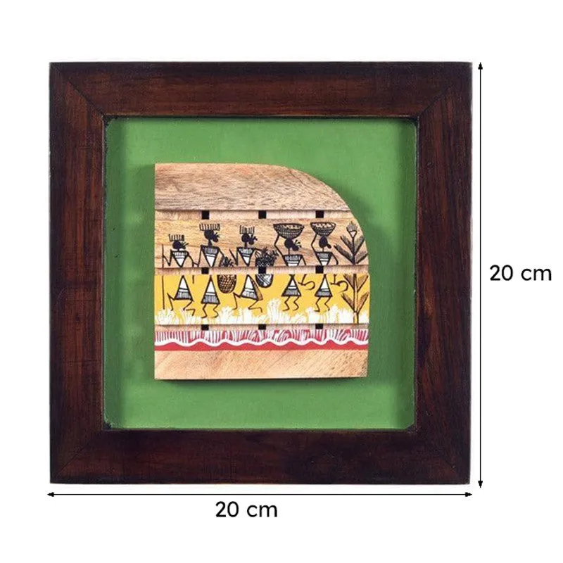 Warli Wrap Wall Art - Set Of Three media 8