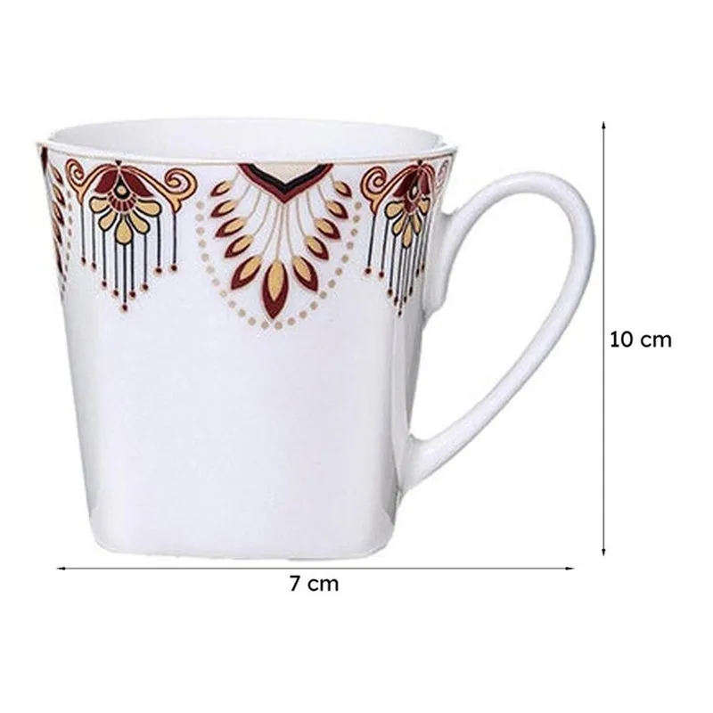 Sonaki Briara Ethnic Bone China Tea Cup (180 mL Each) - Set Of Six media 6