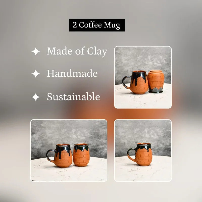 Earth Terracotta Coffee Mug (440 mL Each) - Set Of Two media 7
