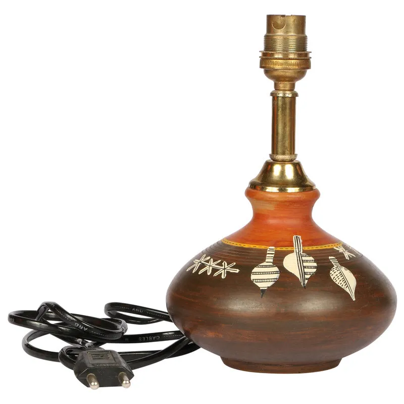 Ruba Handcrafted Terracotta Table Lamp - Multicolor media 5