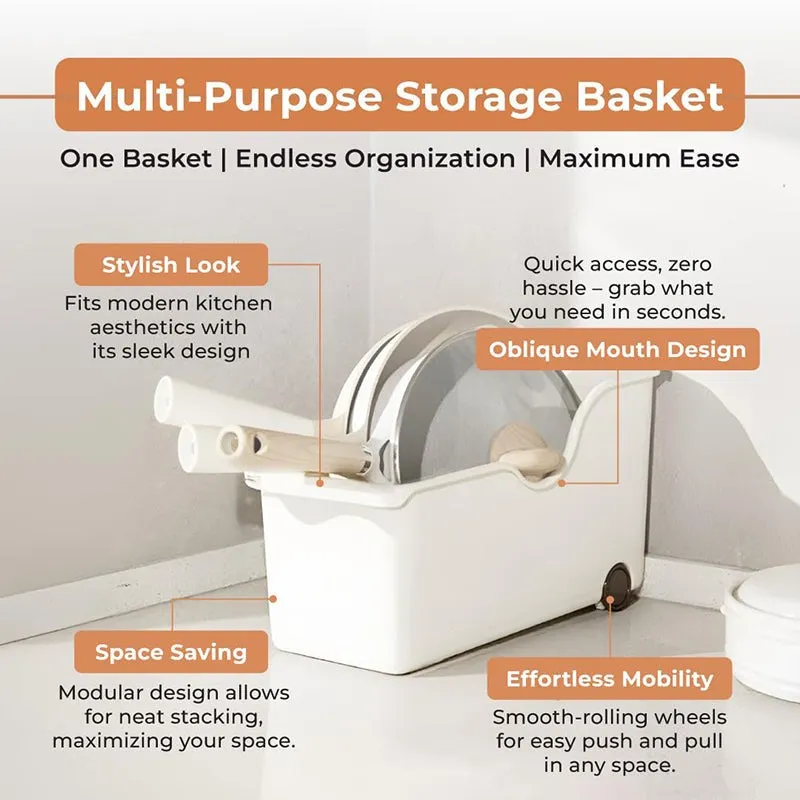 Flex Cart Plastic Organizer With Wheels - Set Of Two media 9