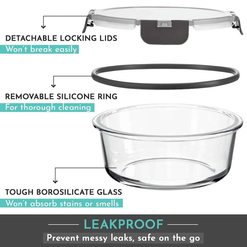 Lunaro Fresh Lunch Box (Grey) - 400 ML media 6